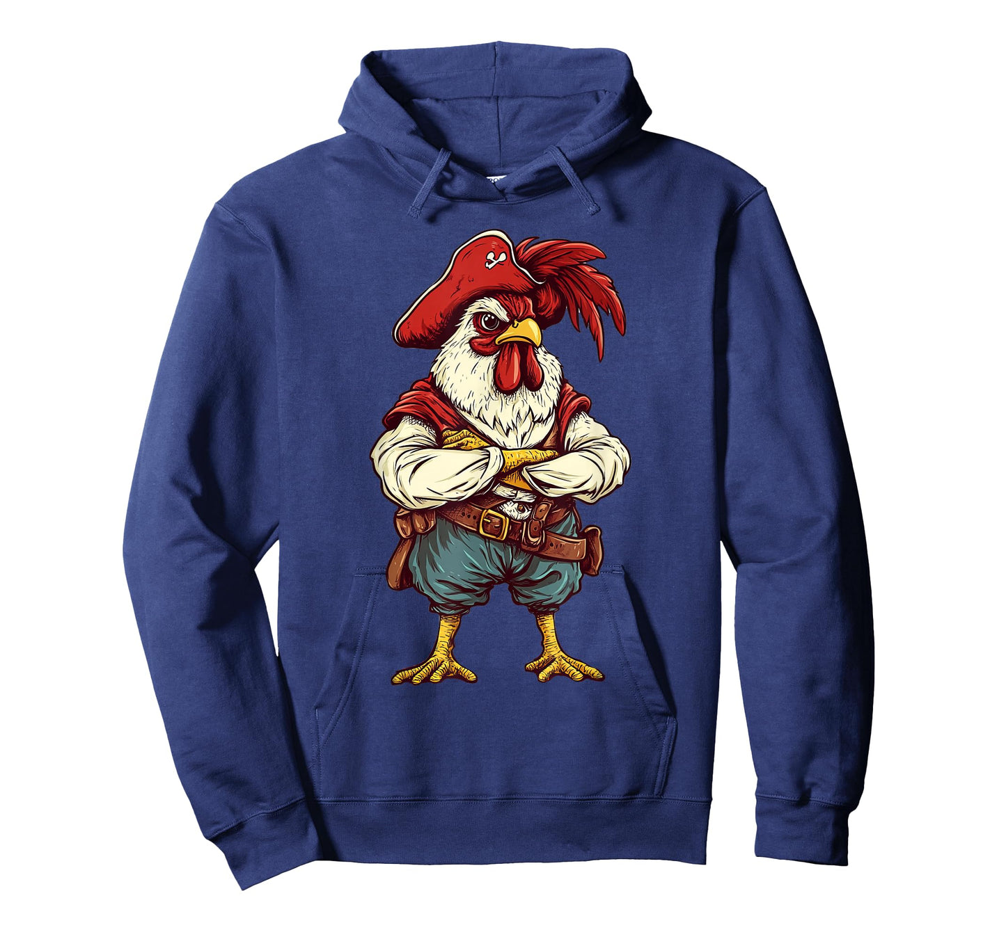 Chicken Dressed As A Pirate Funny Chicken Halloween T-Shirt