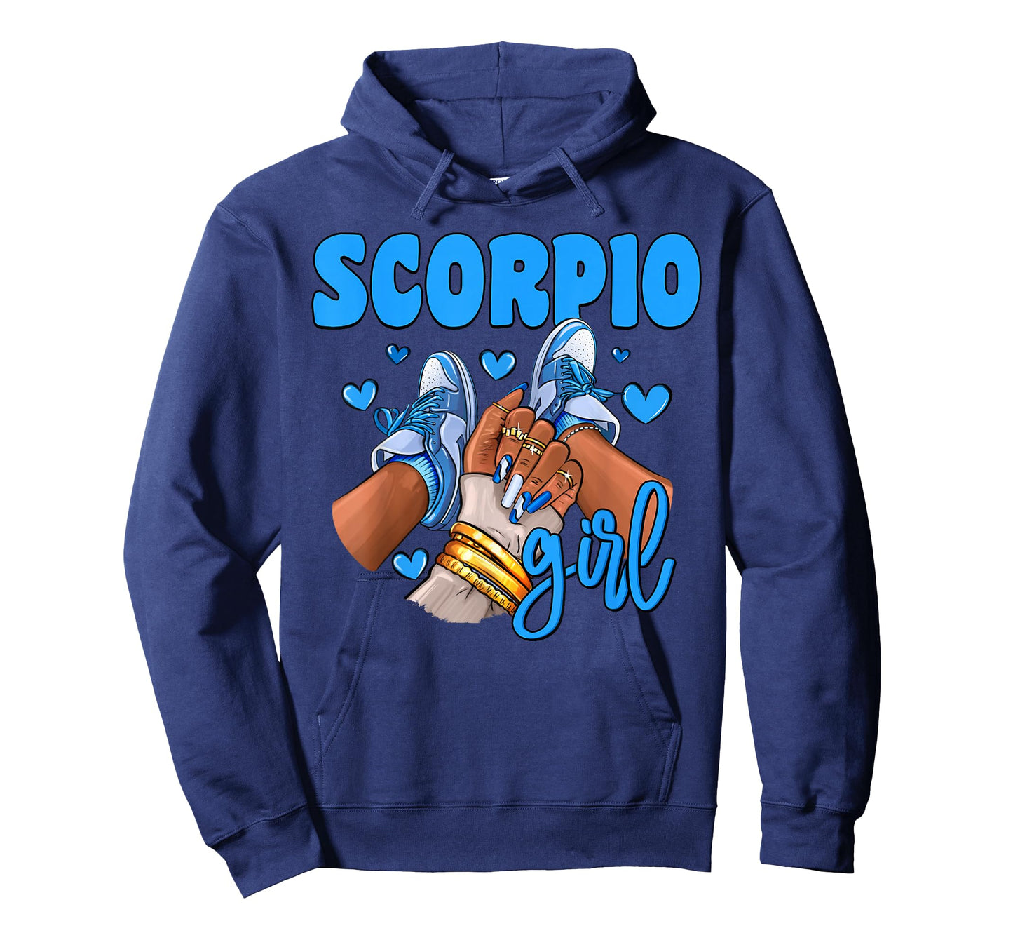 Scorpio Girl Sneakers Astrology Zodiac Sign Black Women T-Shirt