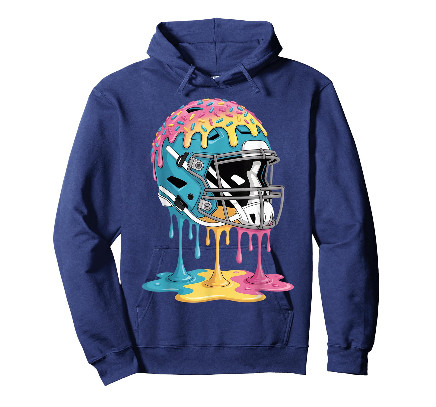 Ice Cream Drip Men Women Game American Football Helmet Drip T-Shirt