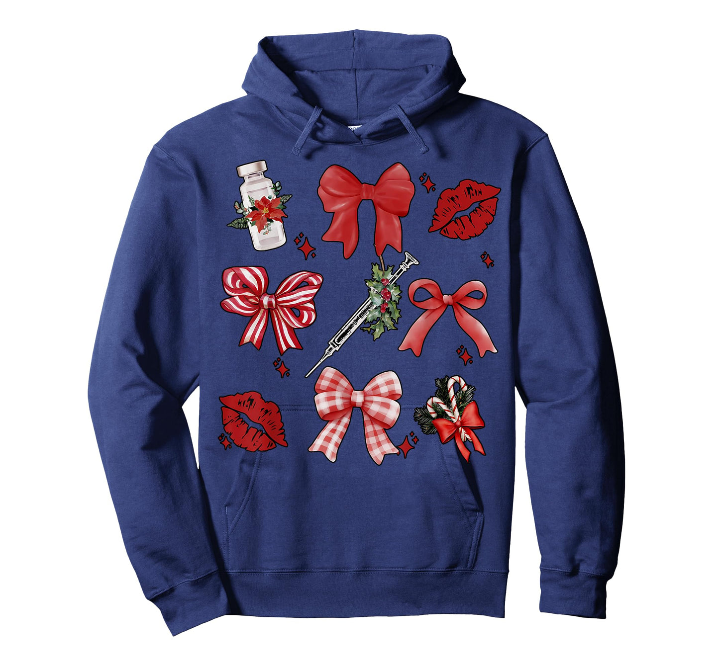 Christmas Aesthetic Nurse Injector Coquette Bow Botox Dealer T-Shirt