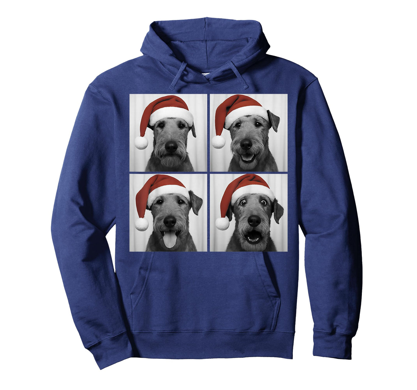 Funny Christmas Airedale Terrier Santa Dog Lover Photo Booth T-Shirt