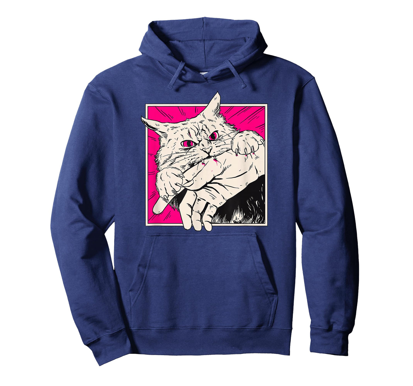 Funny Cat Bite Vintage Art for Cat Mom & Cat Dad T-Shirt