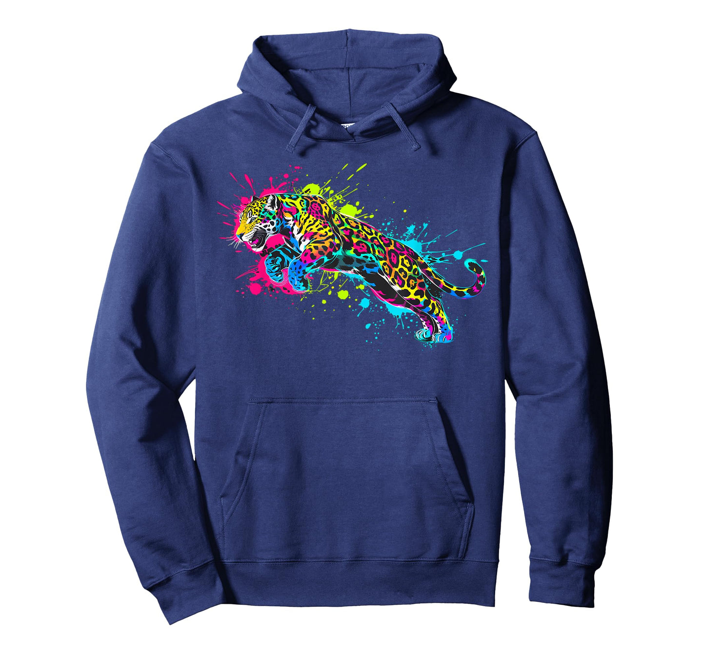 Wild Animal Jaguar with Neon Colors Jungle T-Shirt