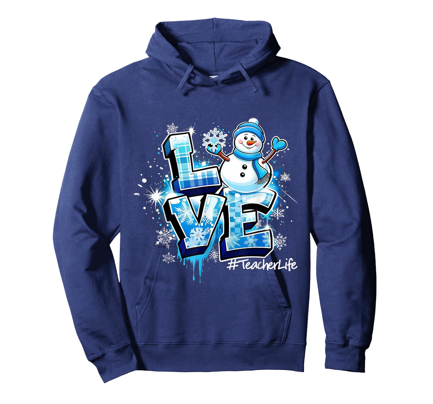 Love Snowman Teacher Life Winter Christmas T-Shirt