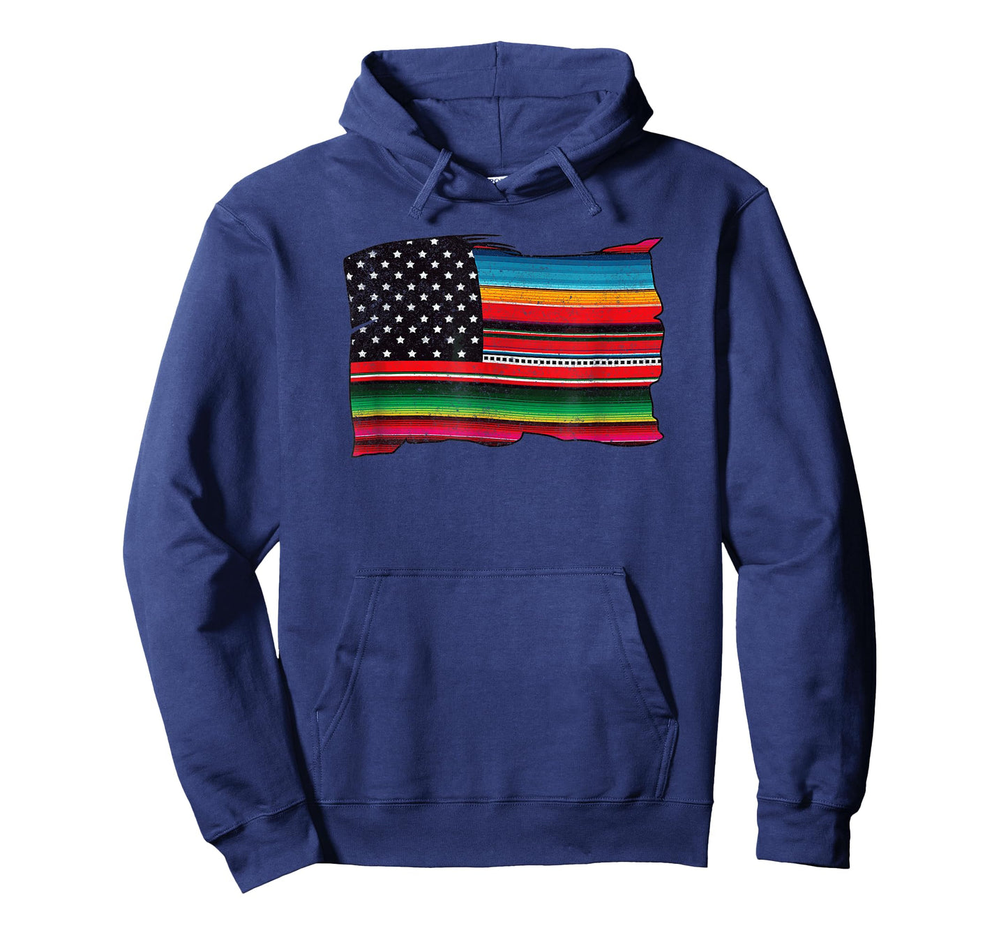 Mens Mexican American Chicano Sarape Flag T-Shirt