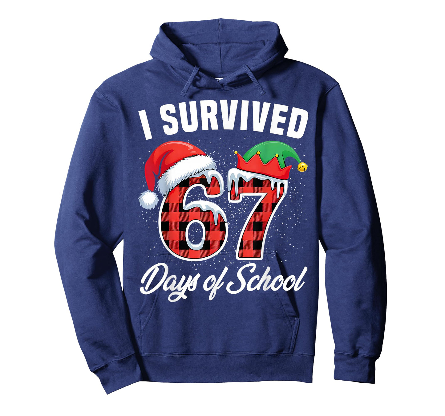 I Survived 67 Days of School Six Seven Teacher Student Xmas T-Shirt