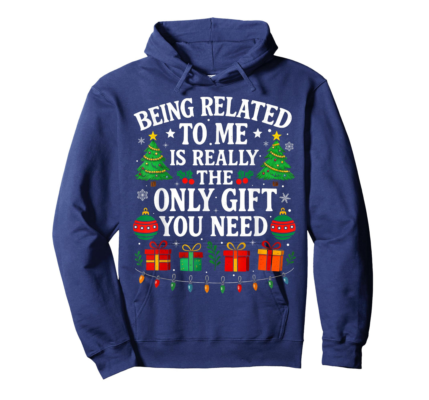 Being Related To Me Funny Christmas Family Xmas Pajamas T-Shirt