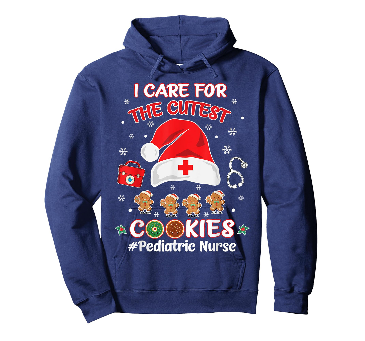 Christmas Pediatric Nurse I Care For The Cutest Cookies T-Shirt