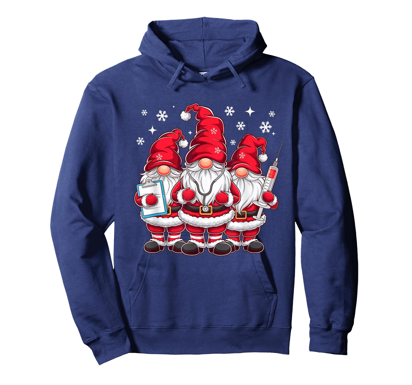 Cute Nursing Christmas Gnomes Xmas Medical Scrub Top Nurse T-Shirt