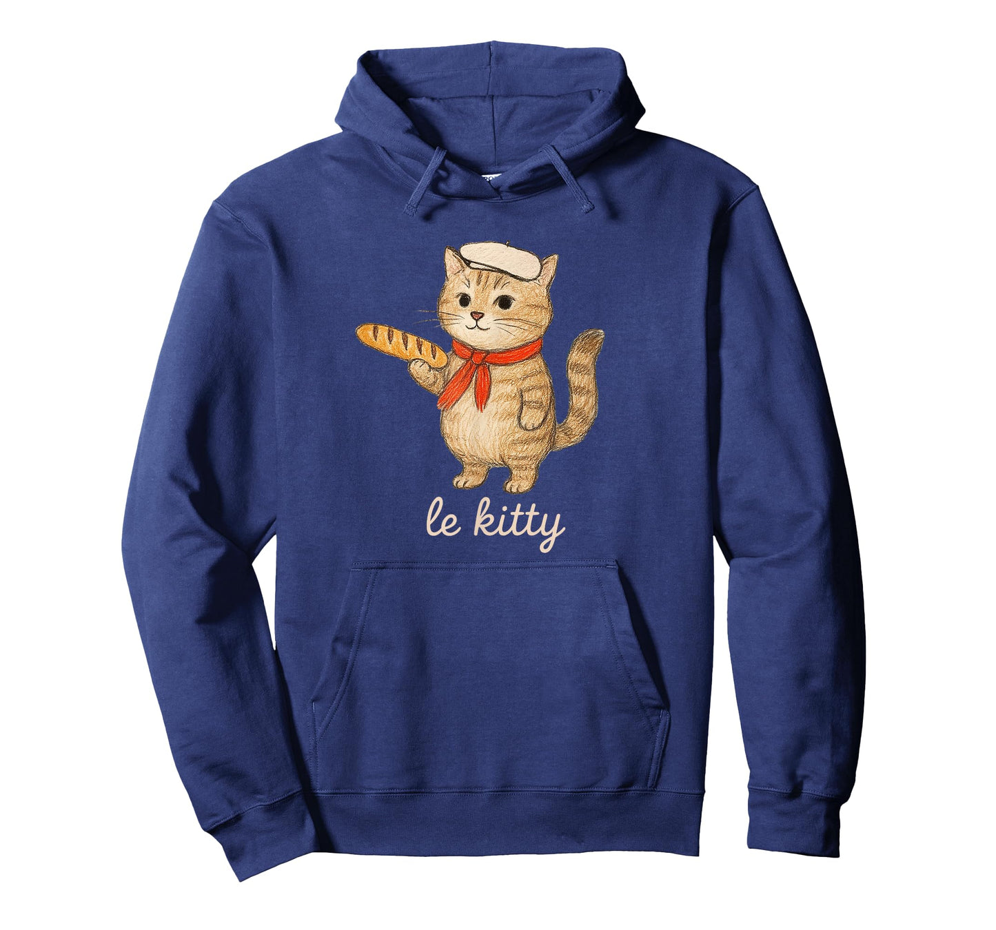 French Cat with Baguette | Cute Cat, Bonjour Funny Animal T-Shirt