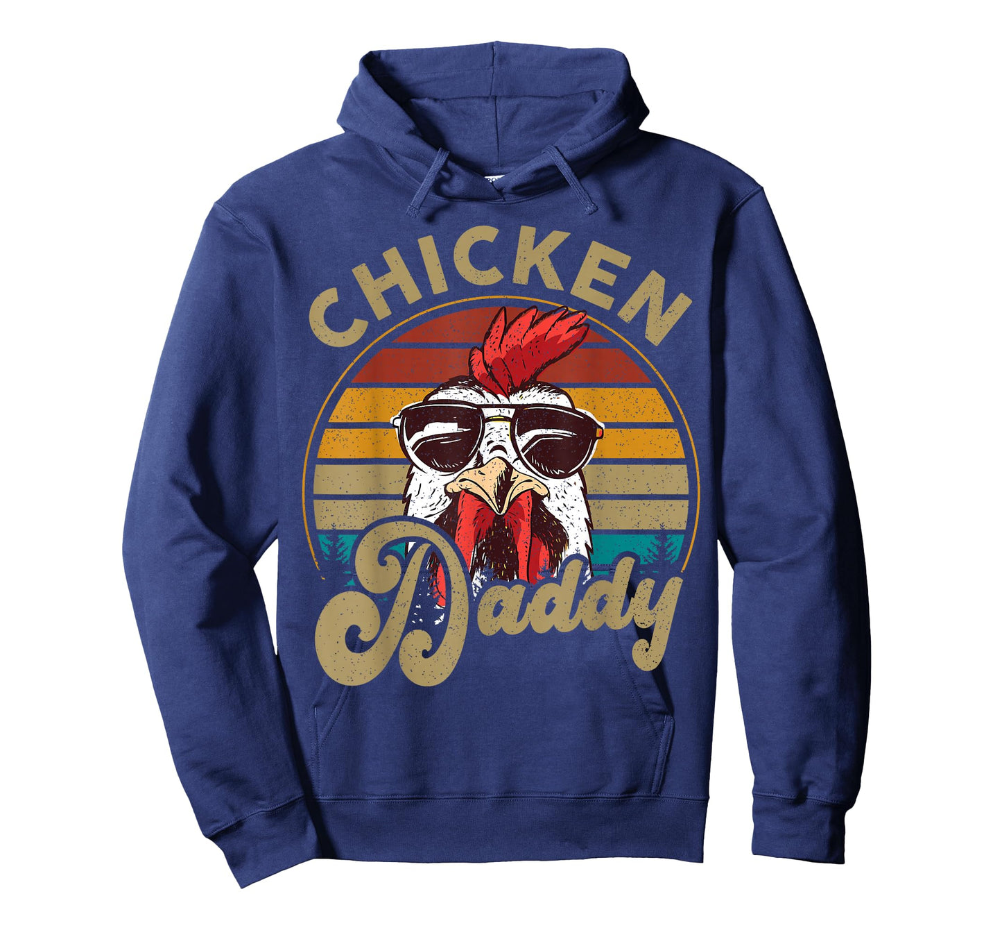 Chicken-Shirt Rooster Daddy Vintage Farmer Funny Dad Father T-Shirt
