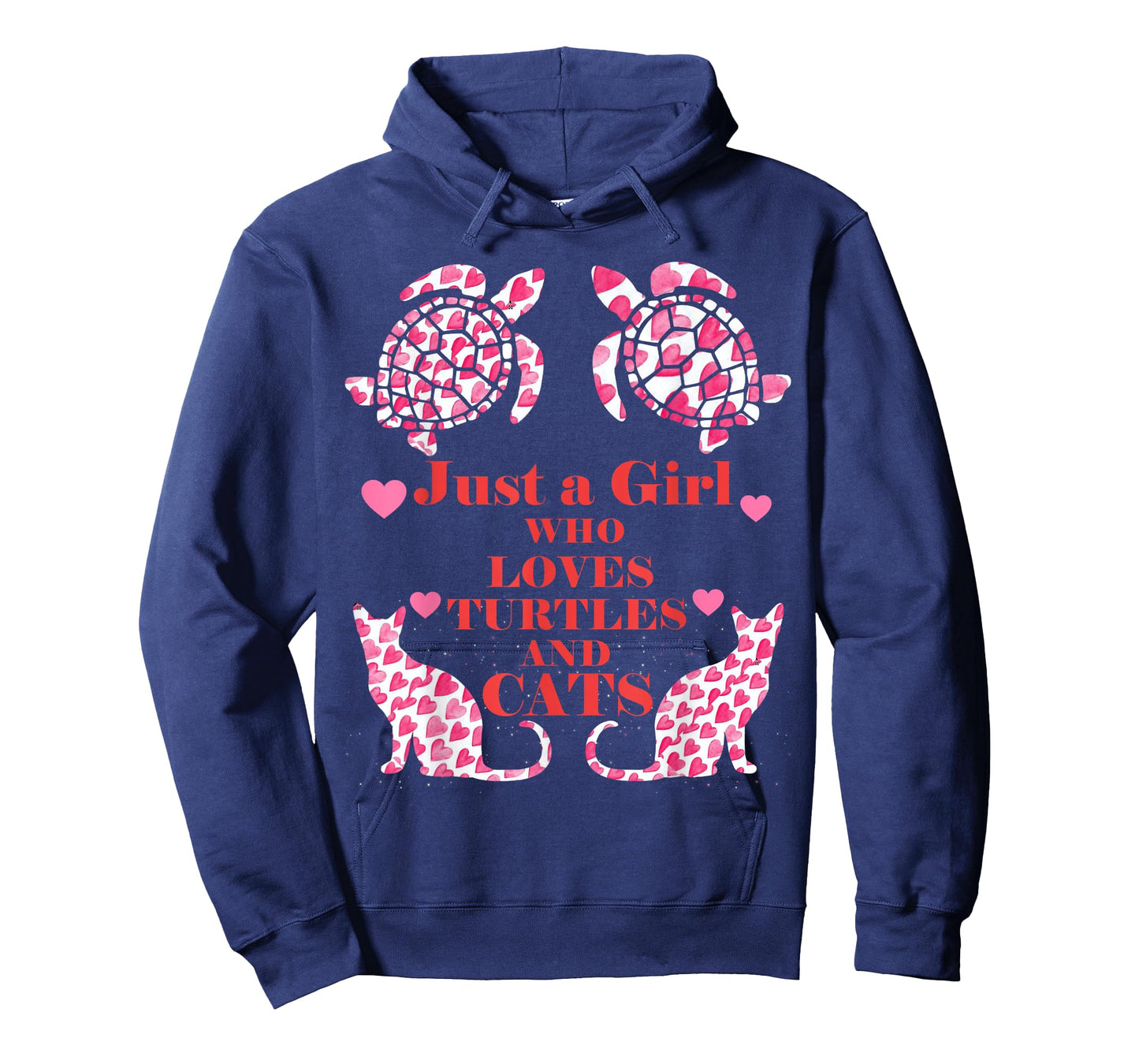 Just A Girl Who Loves Turtles And Cats Funny Gift T-Shirt