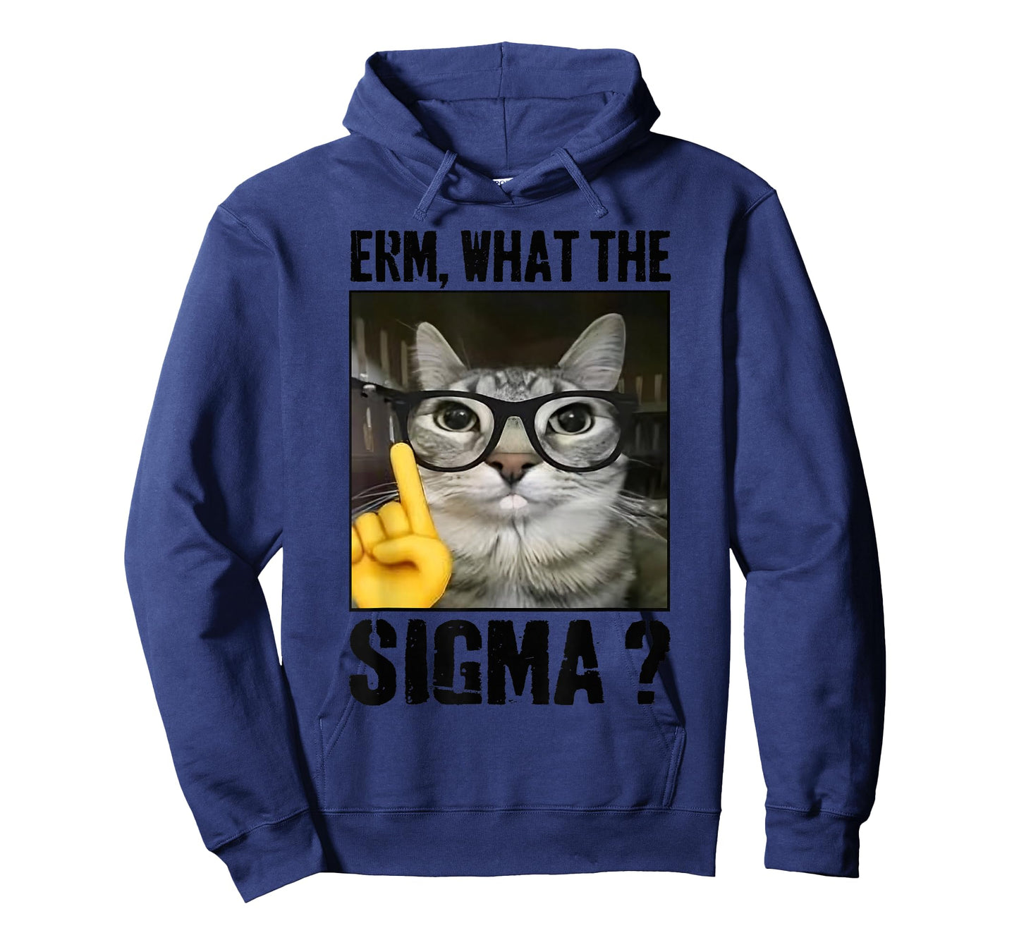 Erm, What the Sigma? Cat Meme Funny Cat Wearing Sunglasses T-Shirt