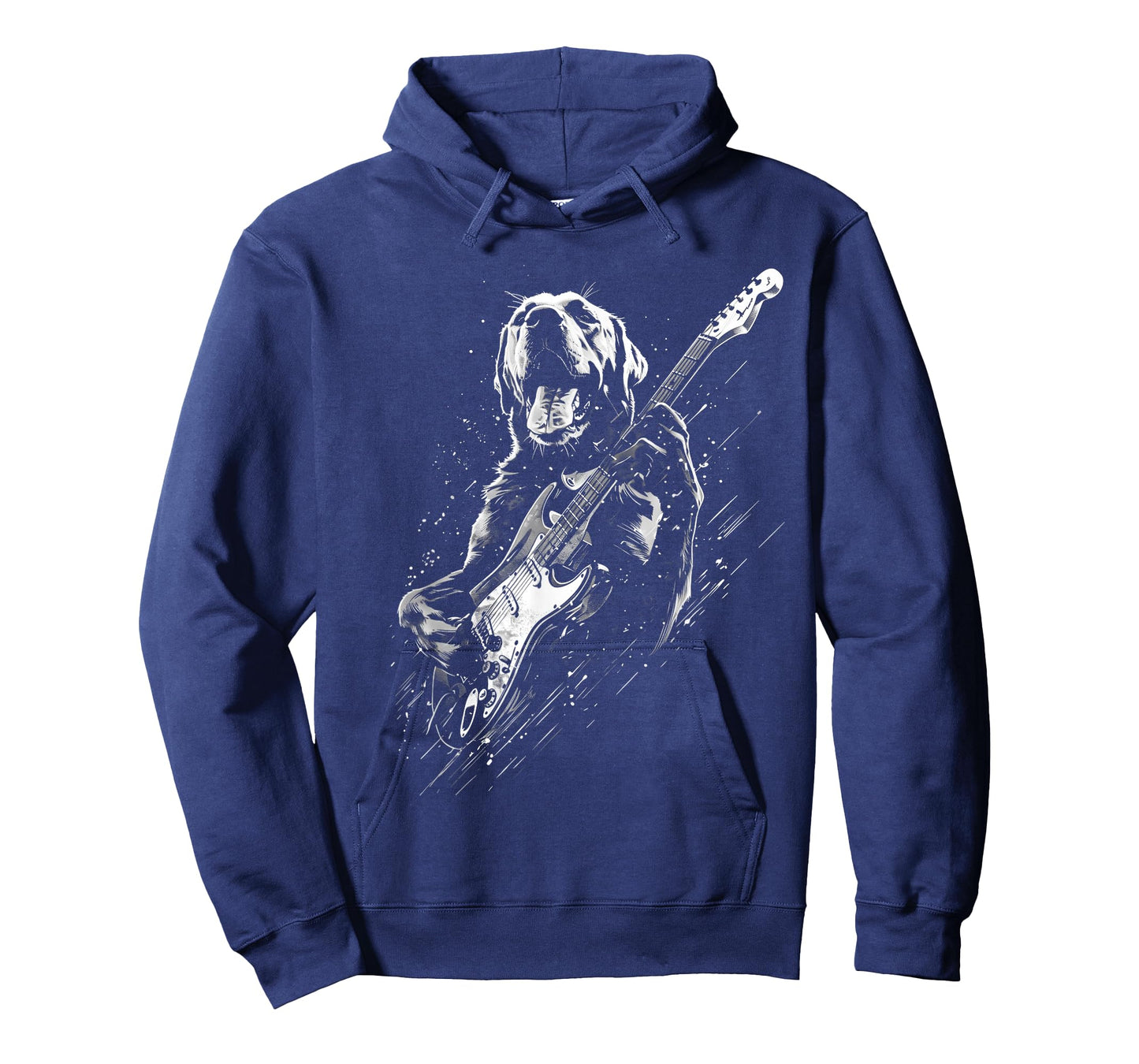 Labrador Retriever Dog Playing Electric Guitar Rock Dog Dad T-Shirt for Men Women Kids