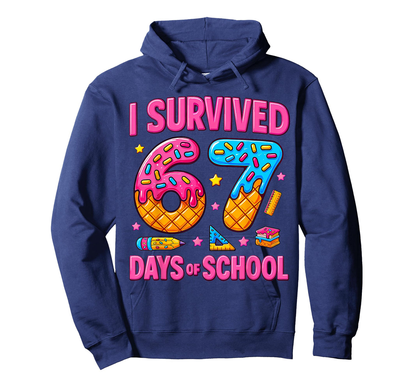 I Survived 67 Days of School Funny Meme Teachers Students T-Shirt
