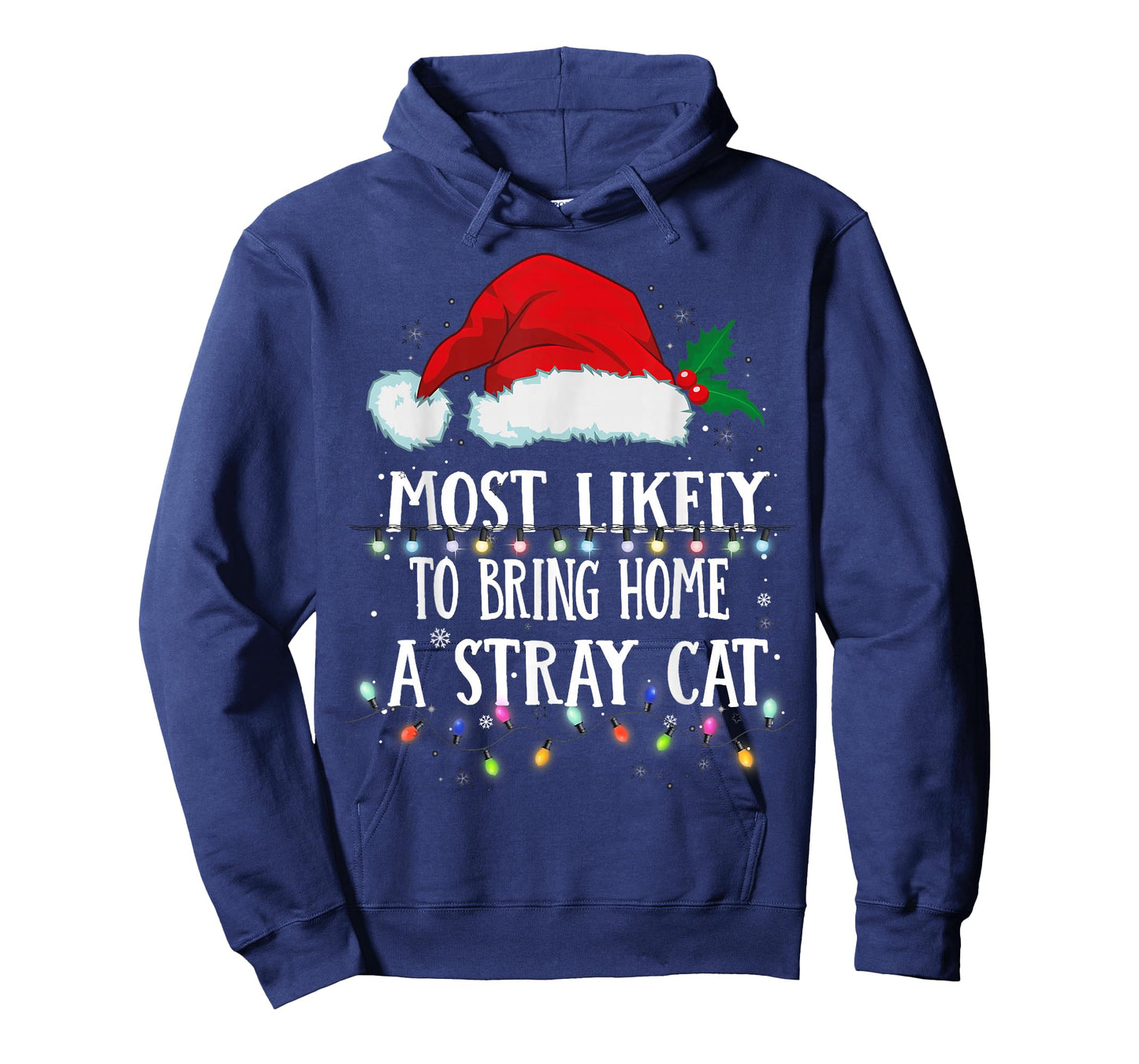 Matching Christmas PJS Most Likely To Bring Home A Stray Cat T-Shirt