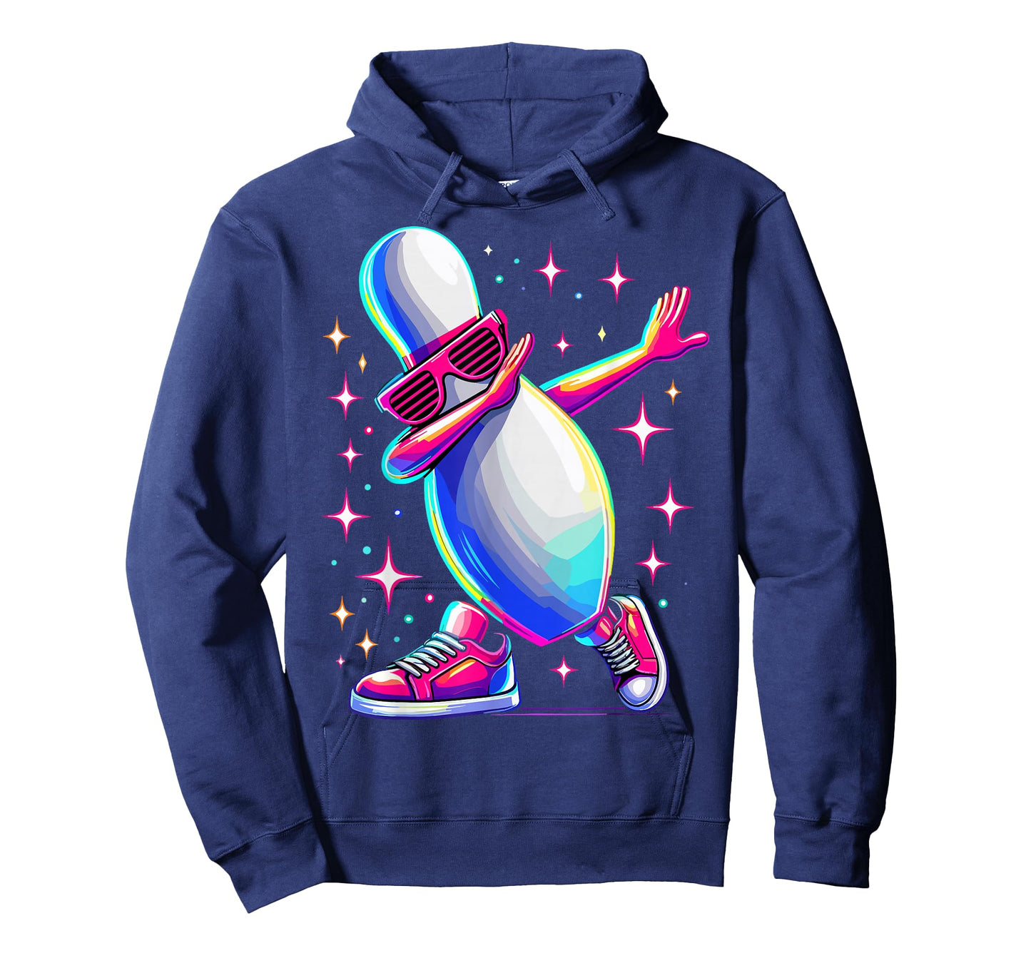 Bowling Pin Dabbing Sunglasses Bowler Player T-Shirt