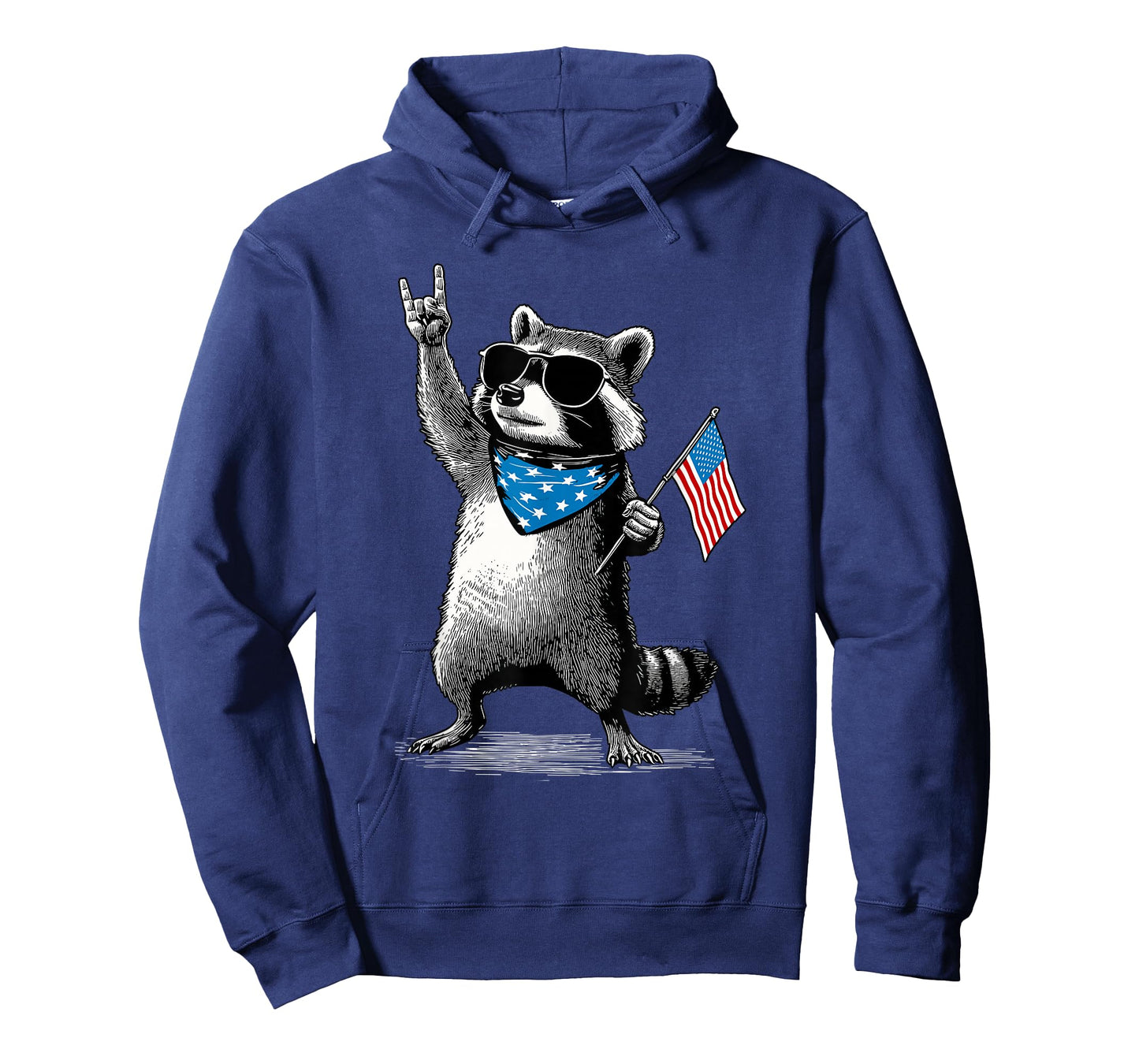 USA Patriotic Raccoon Men Women Kids Funny 4th of July T-Shirt