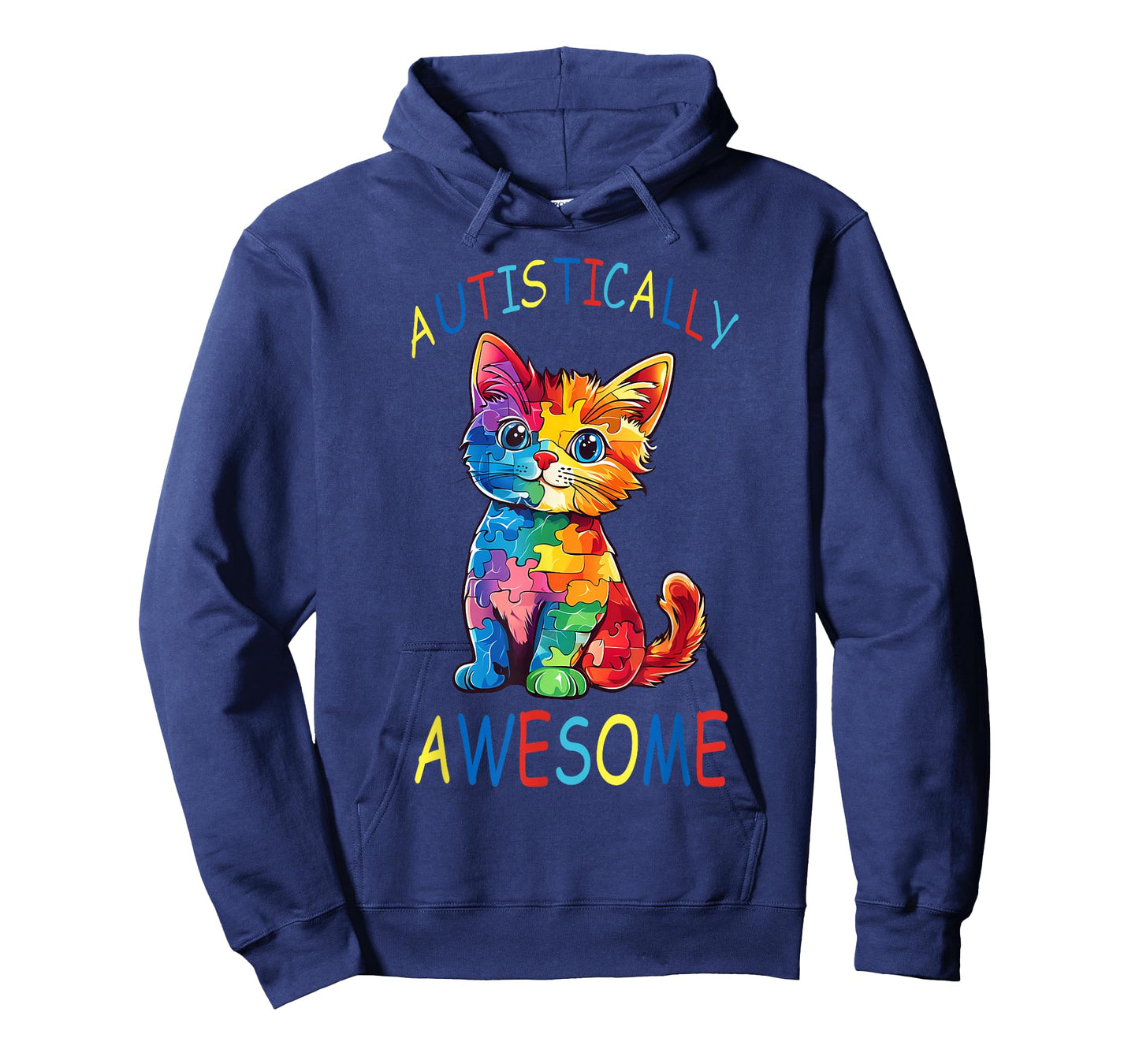 Autistically Awesome Autism Cat Awareness T-Shirt