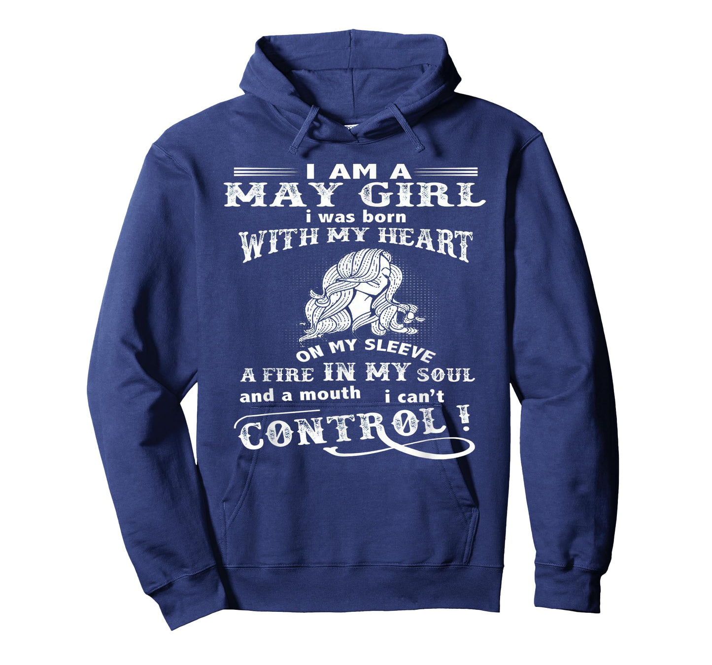 I'm A May Girl I Was Born With My Heart On My Sleeve T-Shirt