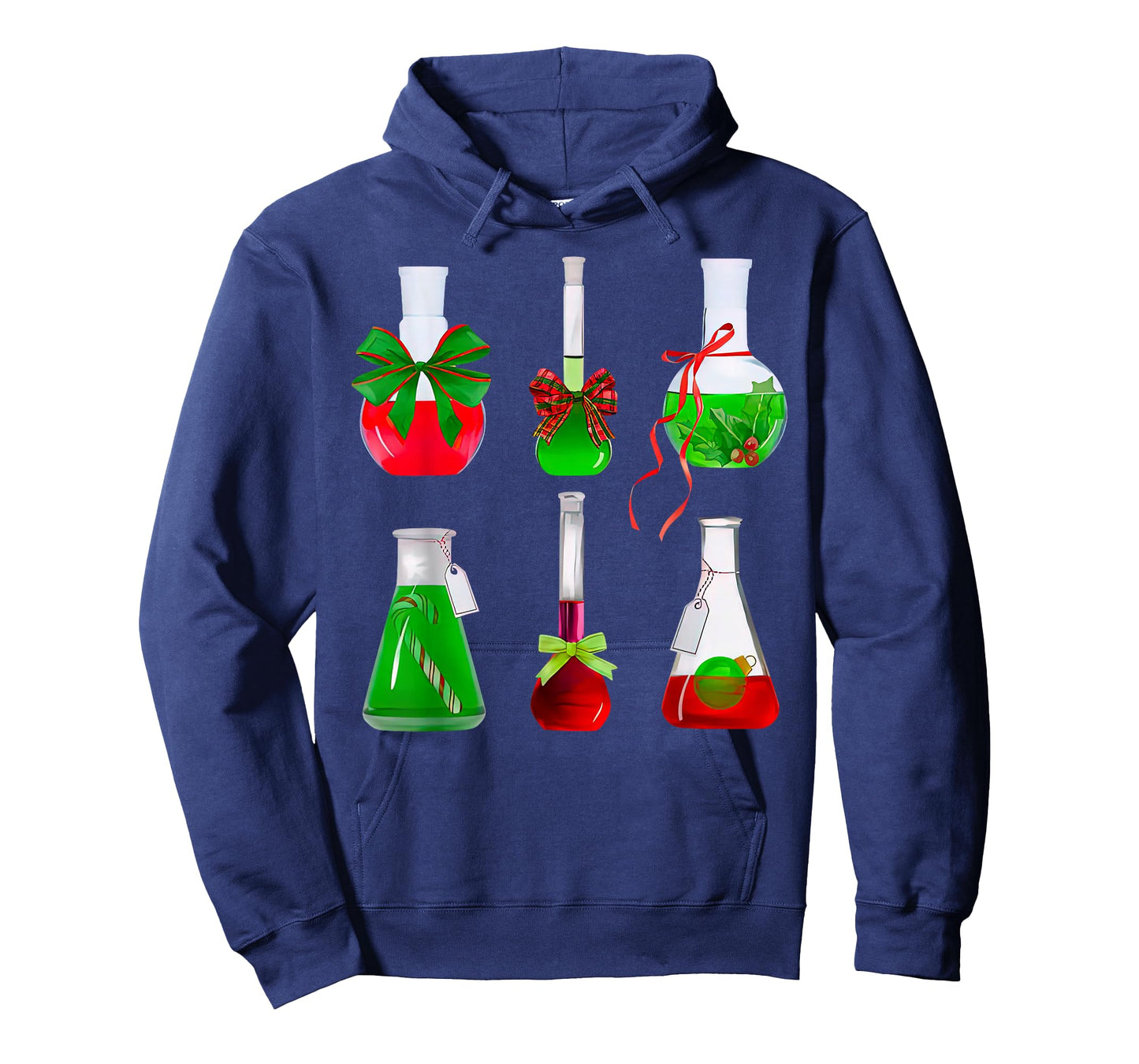 Coquette Bow Beakers Chemistry Lab Tech Scientist Christmas T-Shirt
