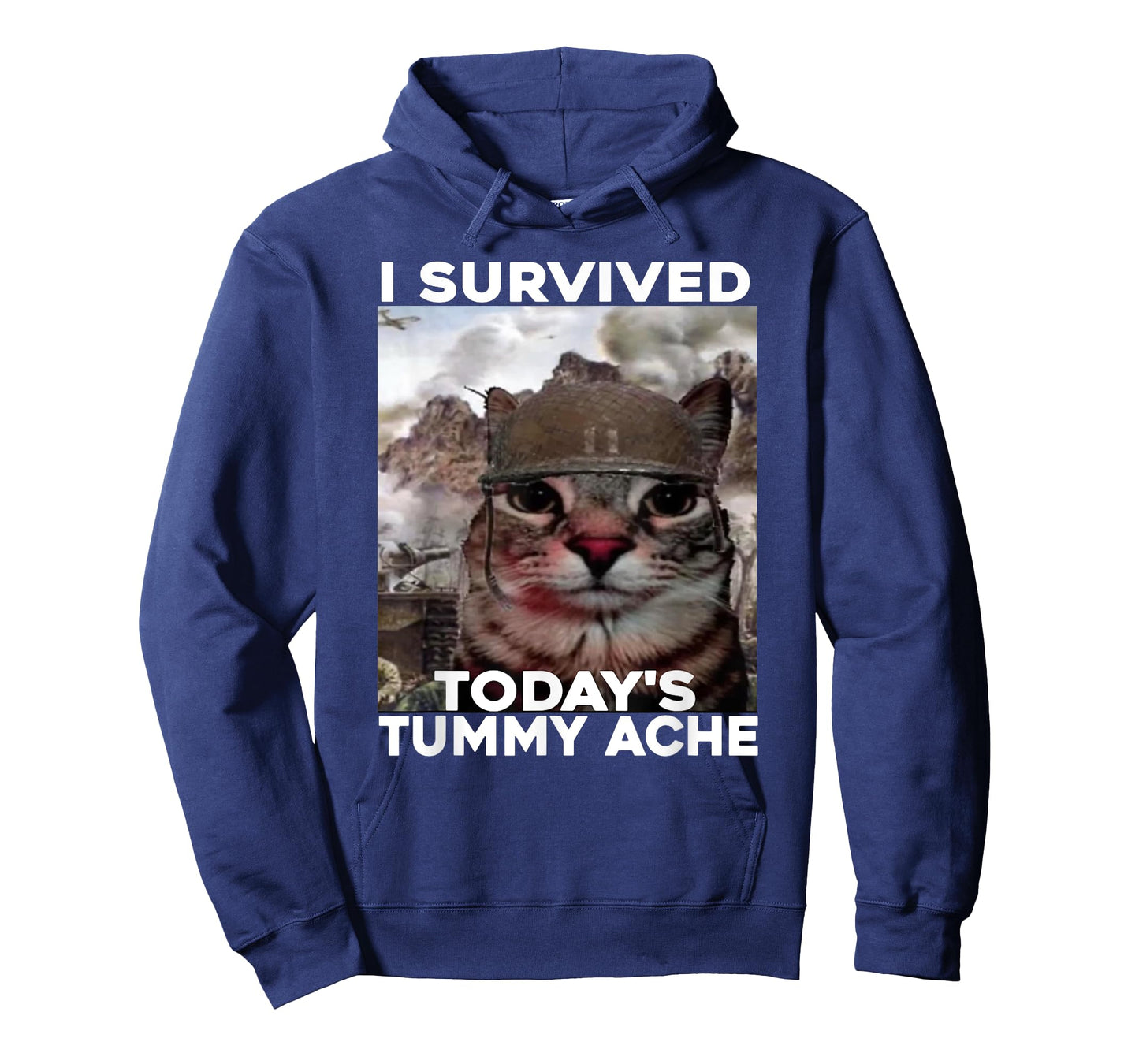 i survived today's tummy ache meme T-Shirt