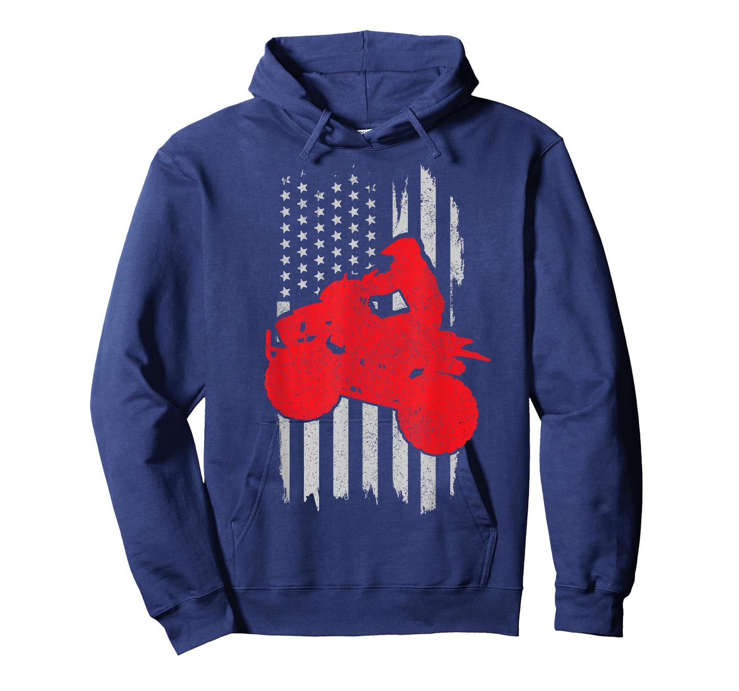 ATV Quad Bike 4 Wheeler American Flag Patriotic ATV Gift Men T-Shirt