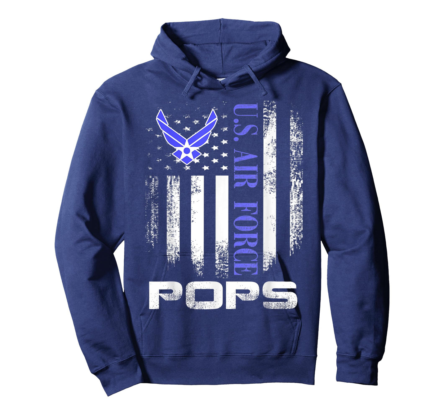 Vintage U.S. Air Force Pops With American Flag Women Kids Men T-Shirt