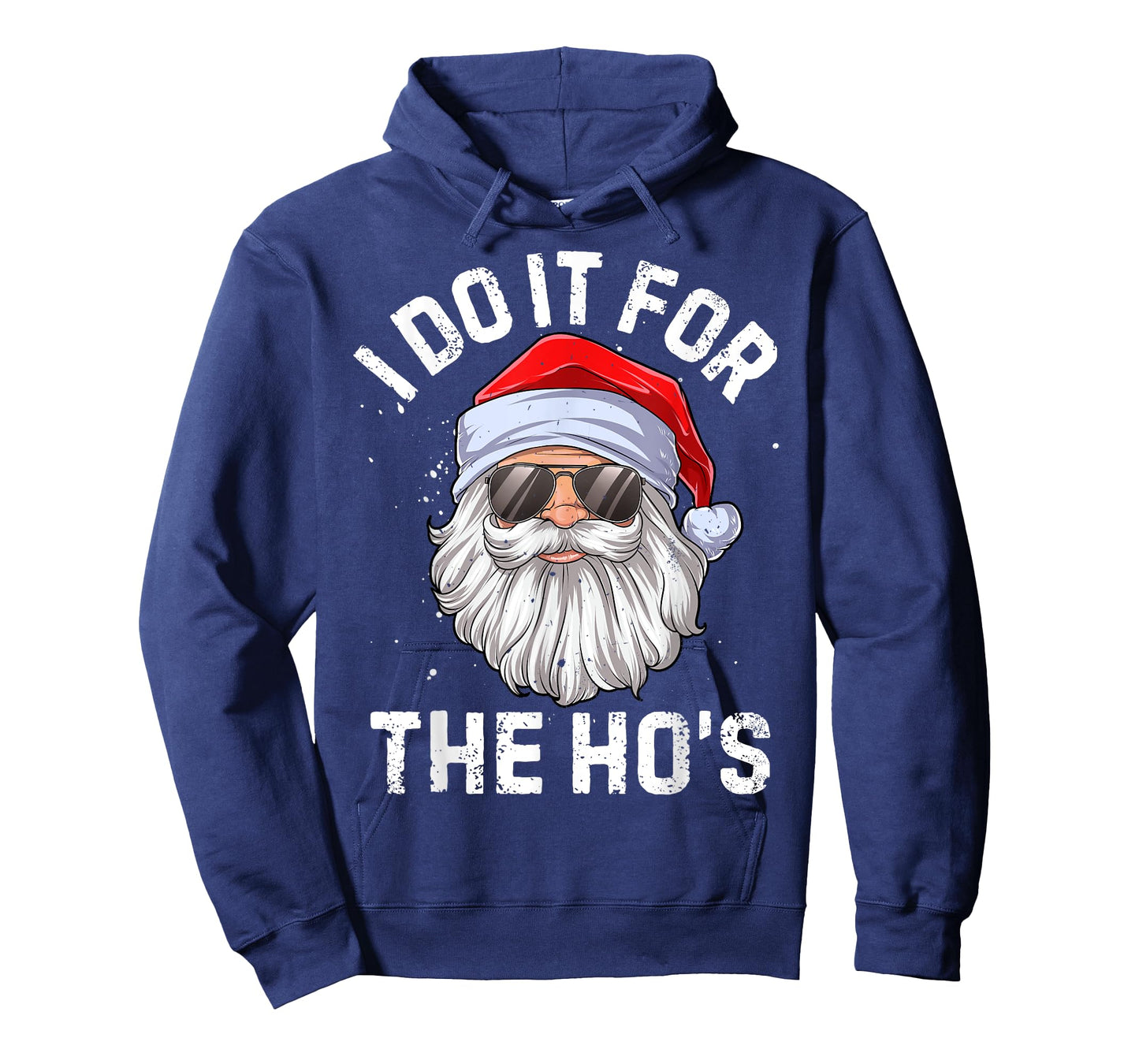 I Do It For The Ho's Funny Inappropriate Christmas Men Santa T-Shirt