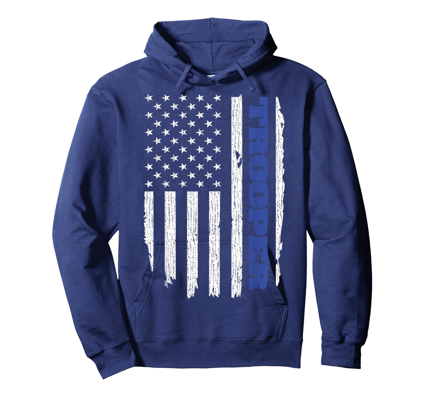 State Trooper Police Thin Blue Line USA Flag T-Shirt