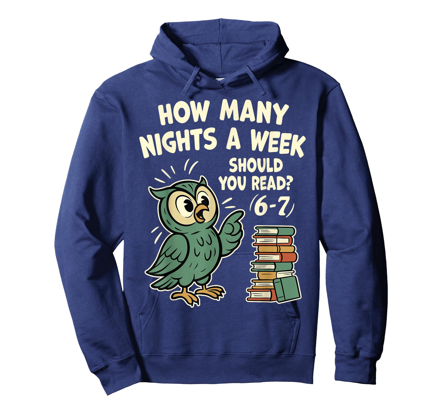 How Many Nights a Week Should You Read? 6–7 Fun Reading Meme T-Shirt