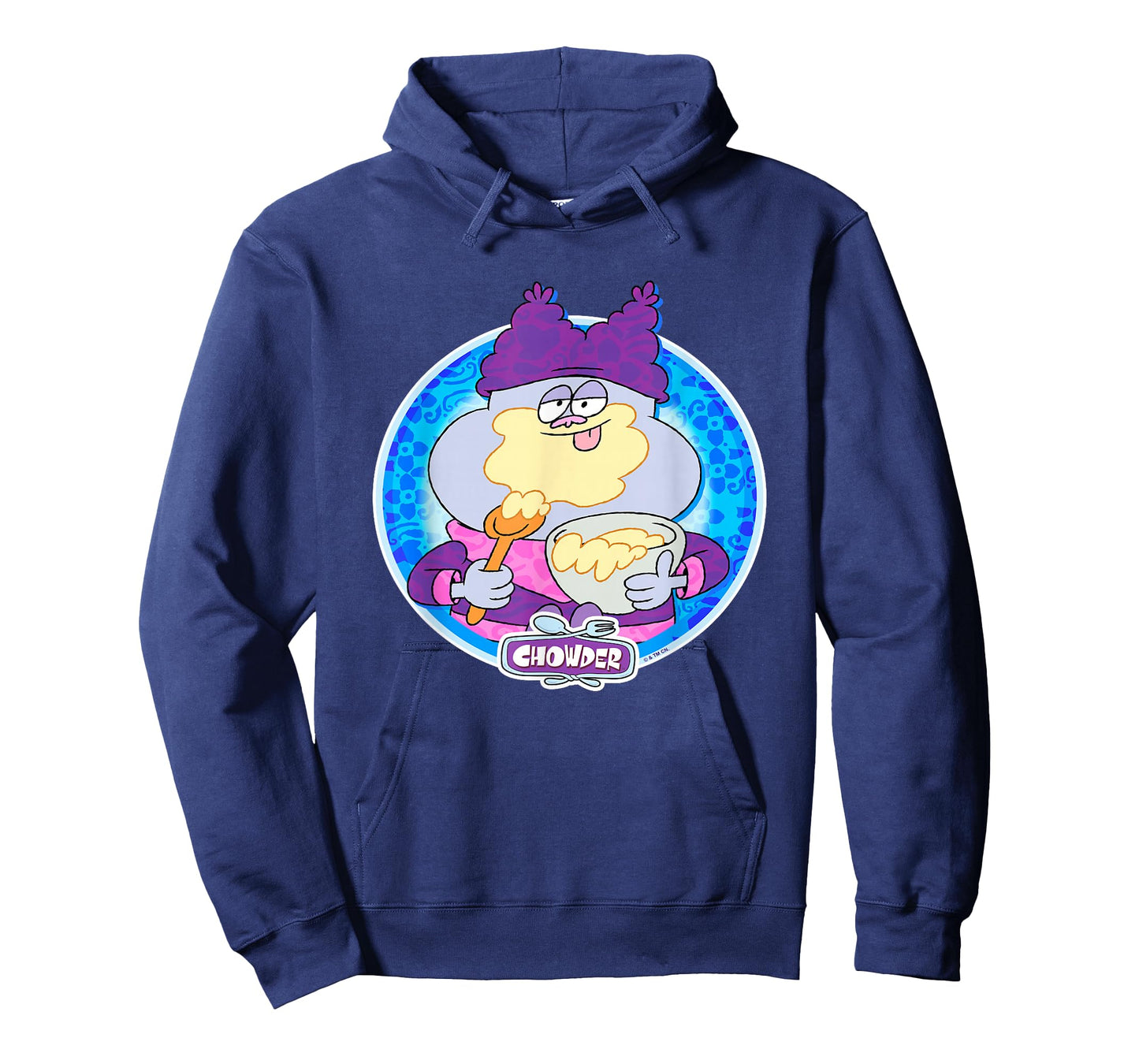 Chowder Licking The Spoon With Bowl Mix Vintage Portrait T-Shirt