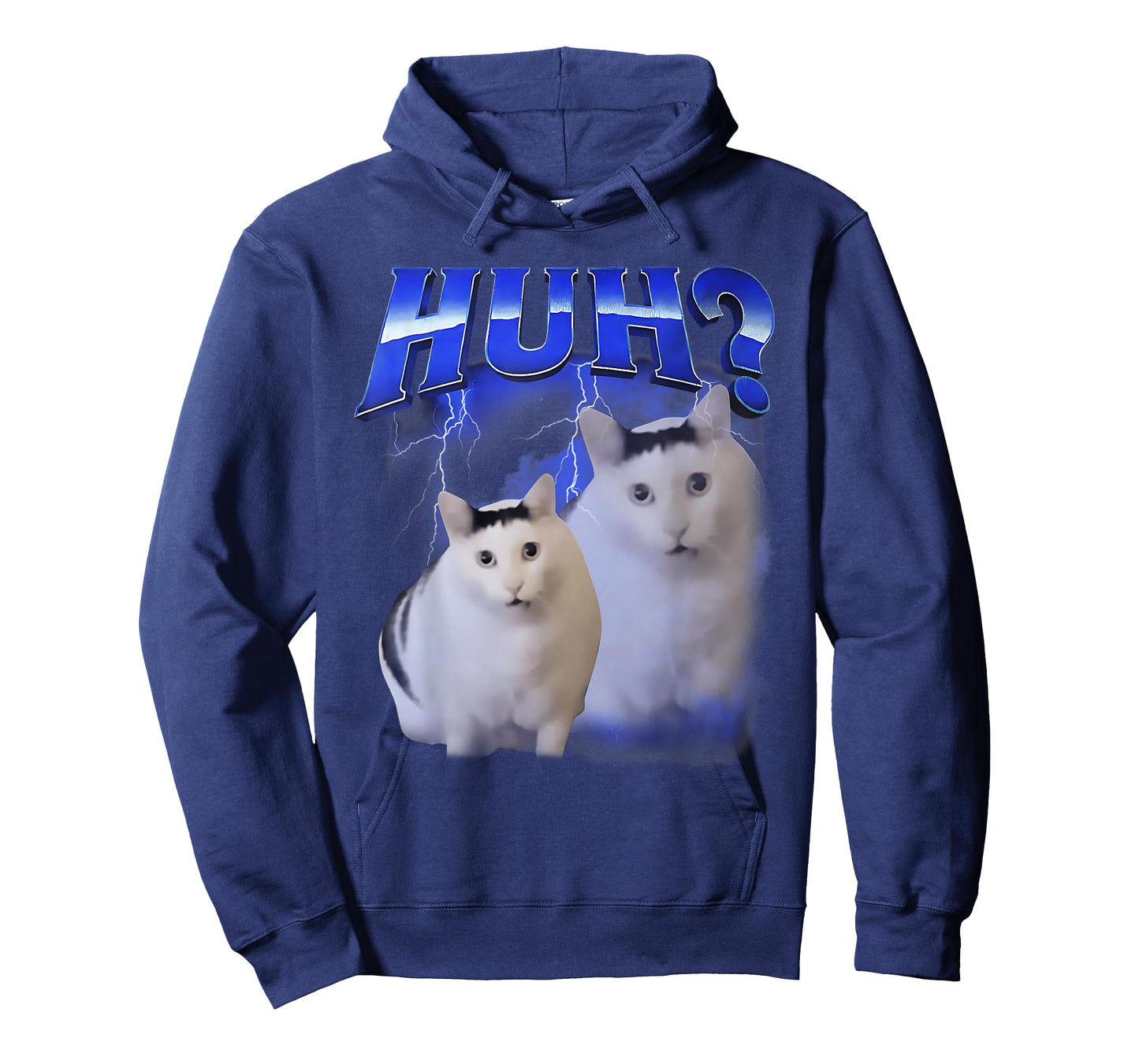 HUH Funny Dank Cat Meme For Woman & Man Unhinged Goofy Cats T-Shirt