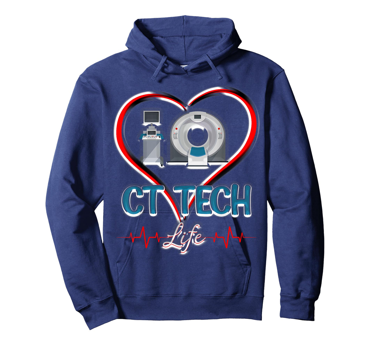 CT Tech Life Heart Funny Technologist T-Shirt