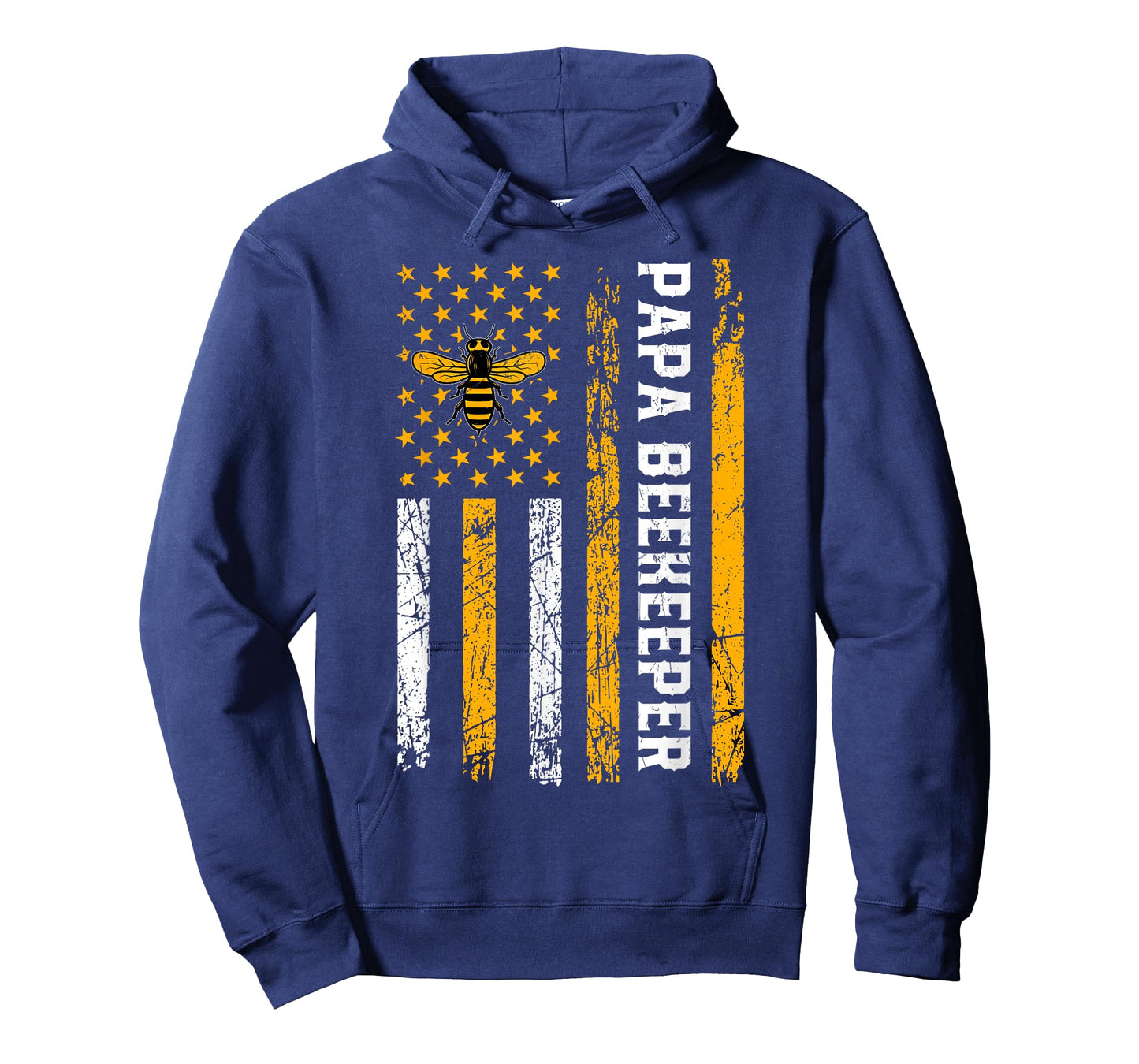 Papa Beekeeper - American Flag Bees Honey Apiarist Lover Dad T-Shirt