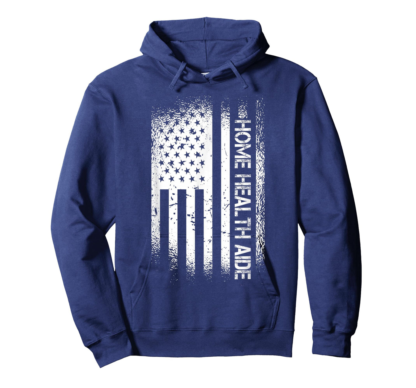 Patriotic Home Health Aide With American Flag T-Shirt