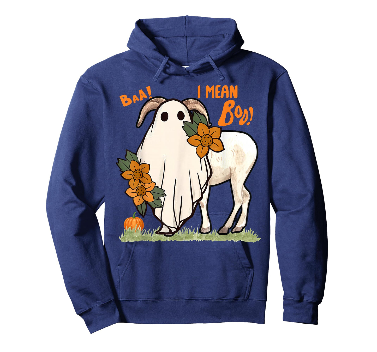 Baa I Mean Boo Halloween Goat Ghost Farmer Animal Scary T-Shirt