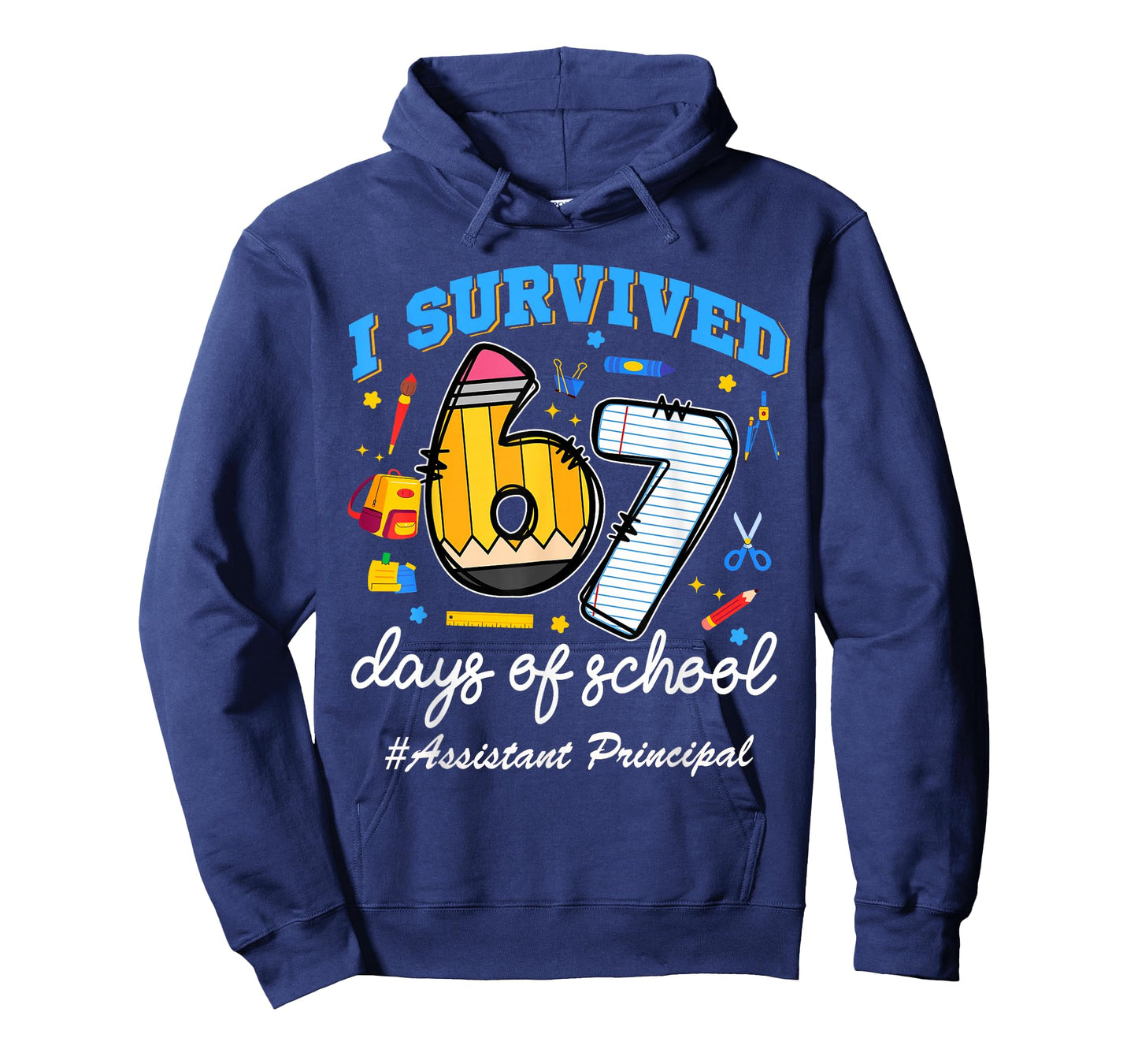 Assistant Principal Survived 67 Days of School Funny 67 Meme T-Shirt