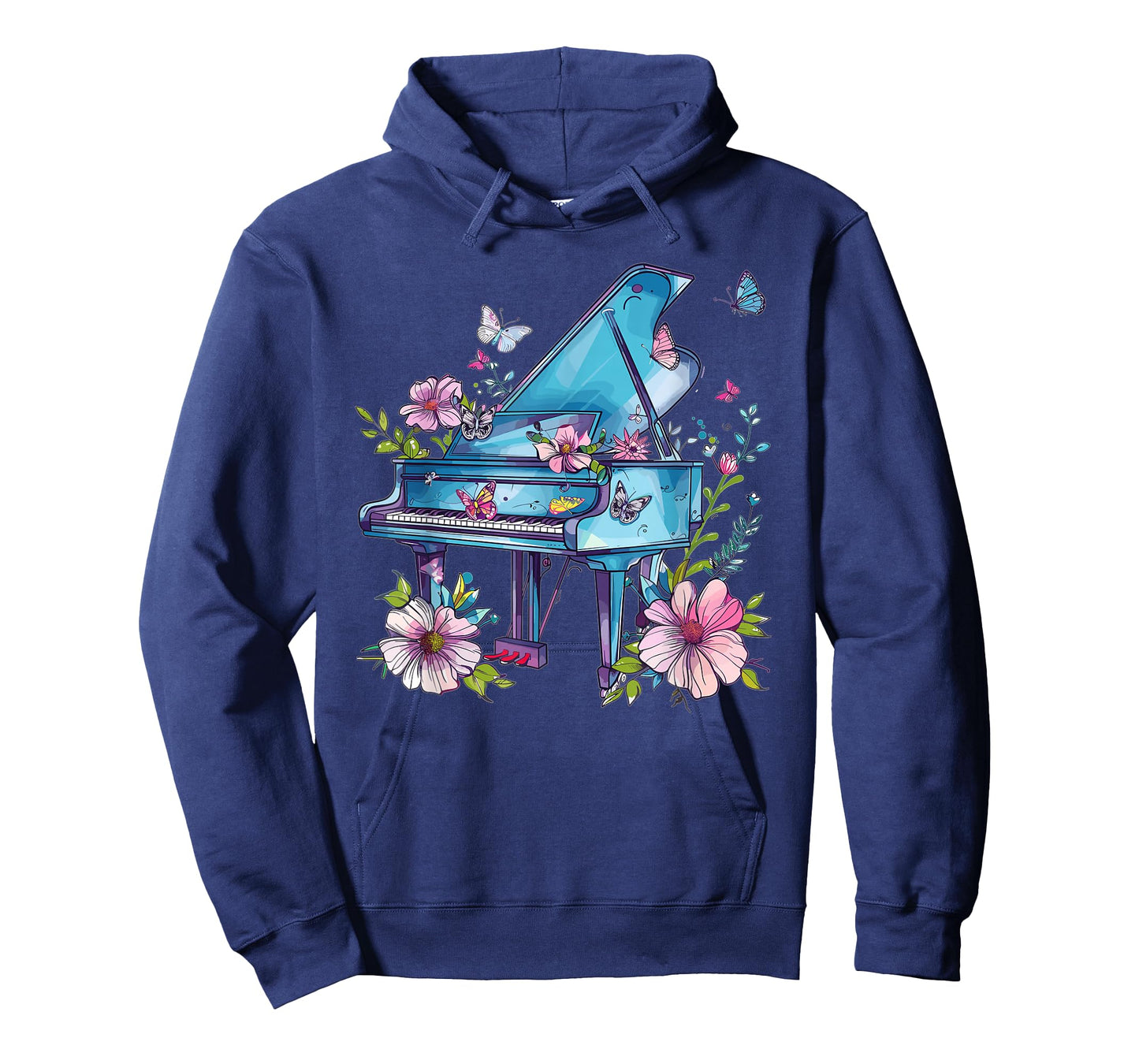 Colorful Piano With Flowers I Music Piano T-Shirt