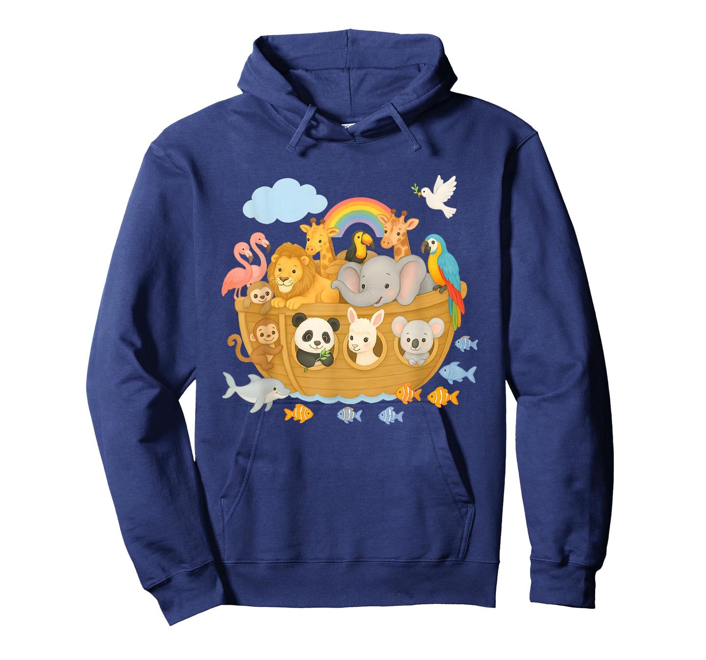 Cute Archa Noah Animal Boat Bible Story Children's Design T-Shirt
