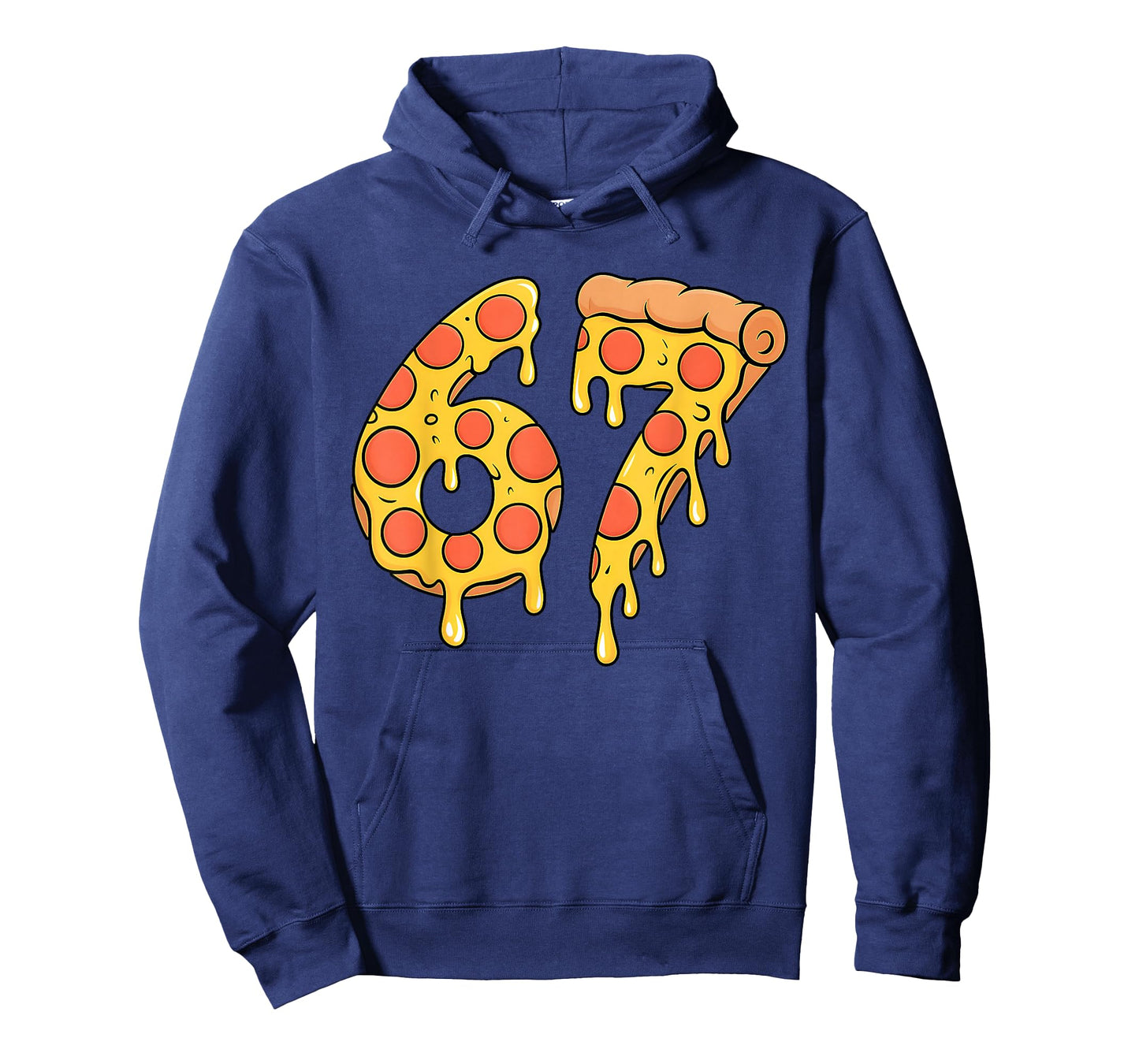 67 Pizza Meme Funny Six Seven Gen Alpha Slang Kids Design T-Shirt