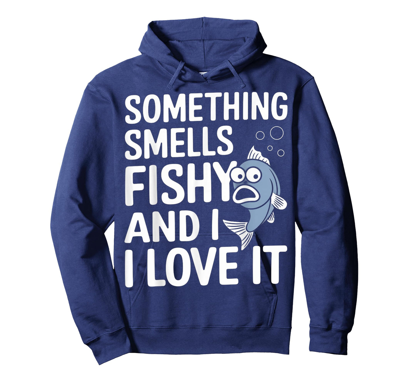 Smells Fishy Gift For Fisherman Short Funny Fishing Puns T-Shirt