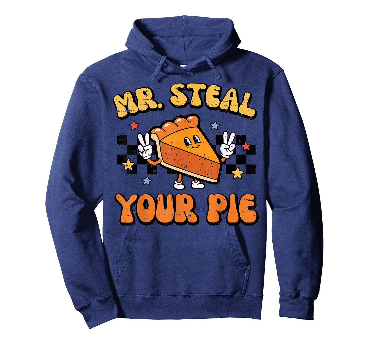 Thanksgiving Mr Steal Your Pie Retro Fall Boys Kids Toddler T-Shirt