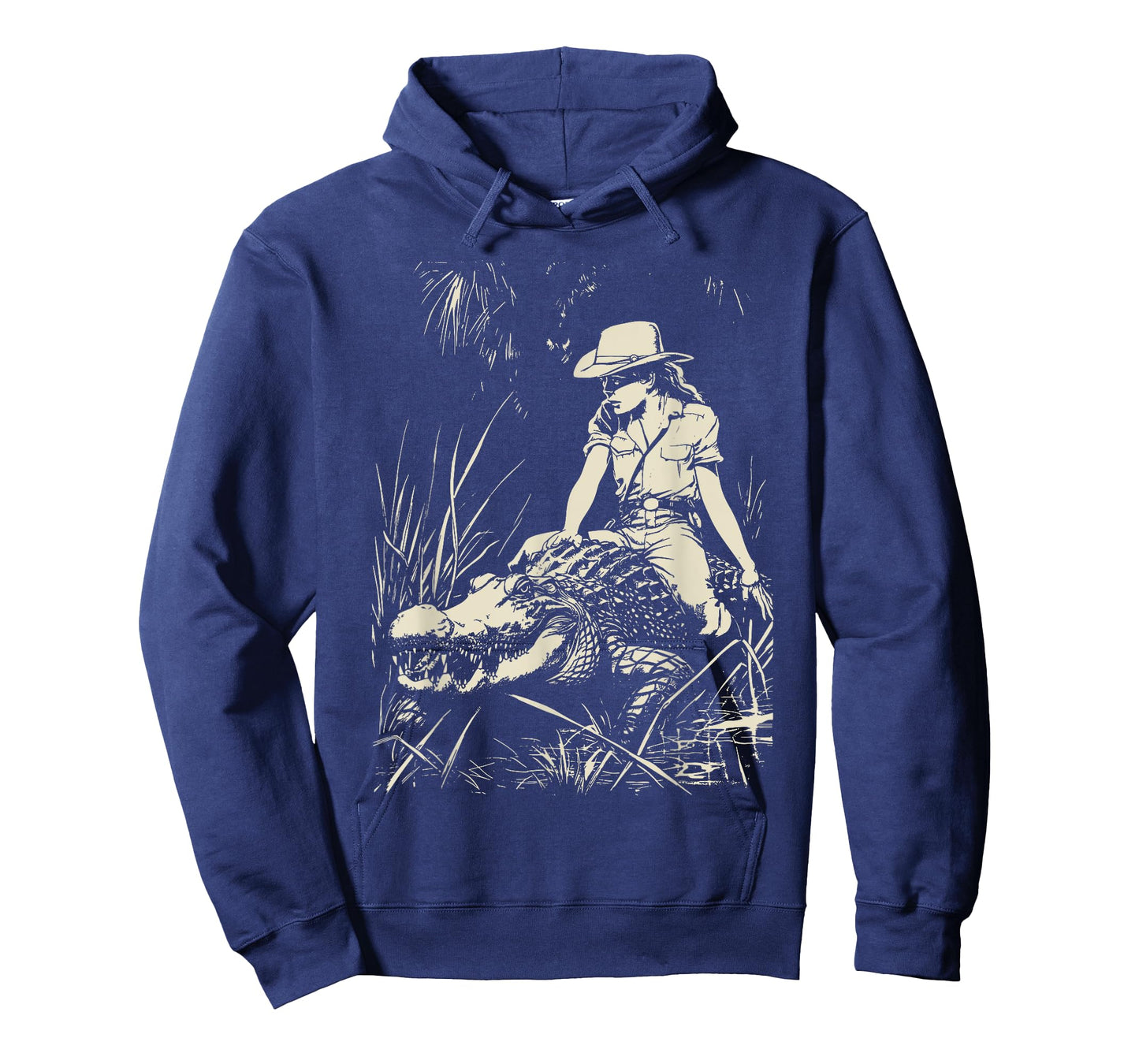Girl riding Alligator | Weird Funny Florida Crocodile Meme T-Shirt