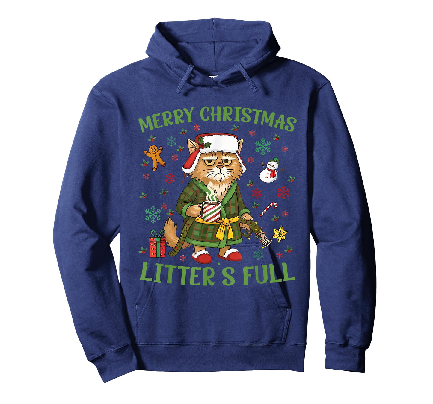 Funny Litter’s Full Cat Parody Tee Christmas T-Shirt