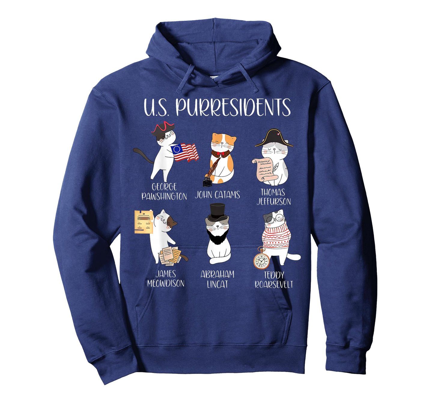 American History Teacher Cute Cats History Lovers Unisex-Adults T-Shirt, Black, Small, Short Sleeve, Modern Classic Fit, Crew Neck, Cartoon Pattern