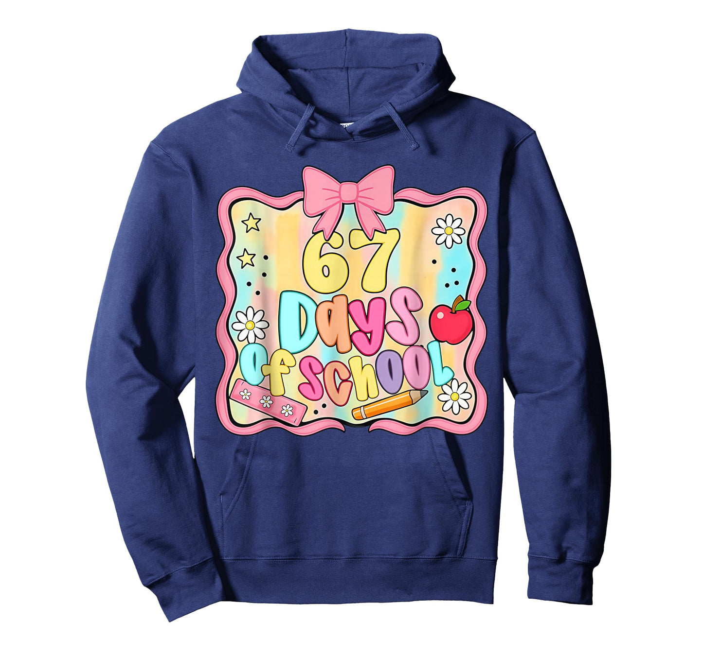 67 Days of School Preppy 67th Day of School Teacher Kids T-Shirt