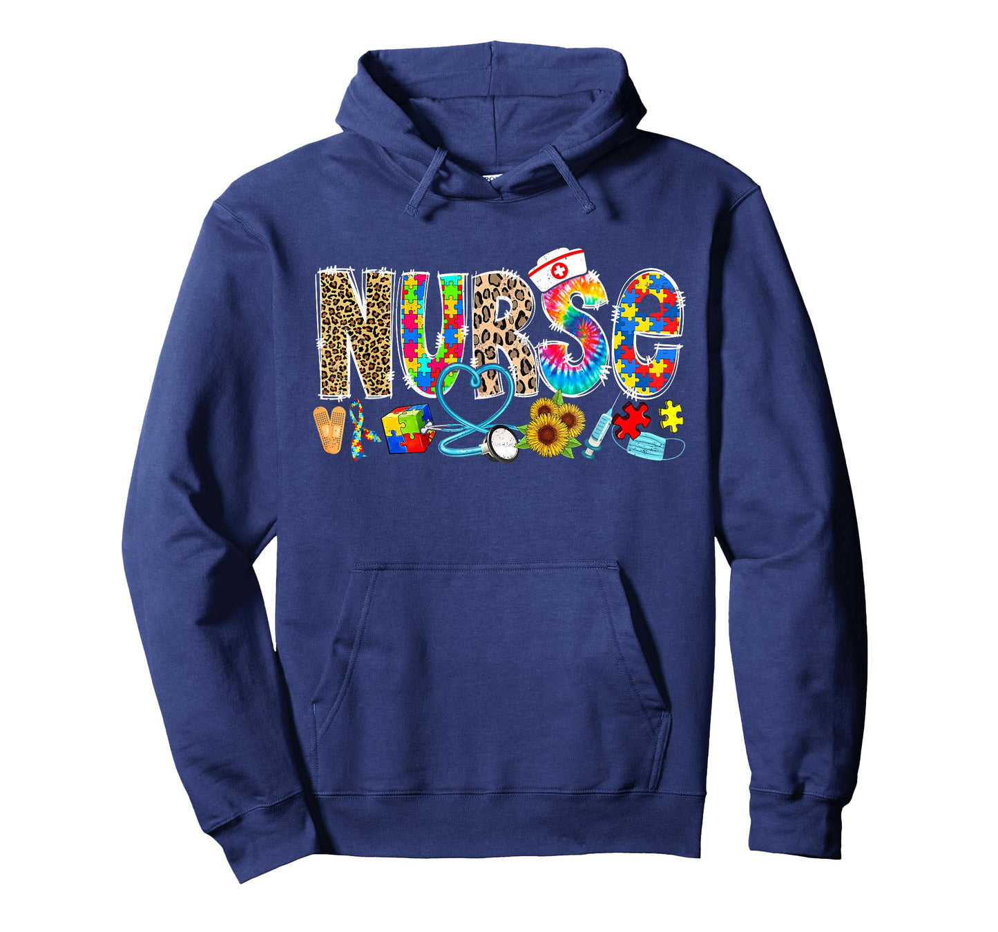 Autism Nurse Life Funny Autism Awareness Month Nursing T-Shirt