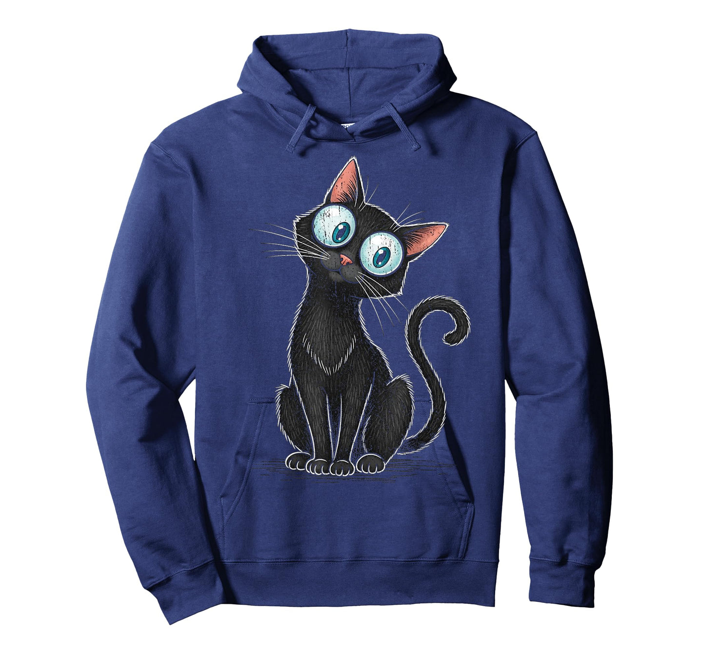 Womens Creepy Cat Cute Cat Meme Funny Black Cat Kitten Lover T-Shirt