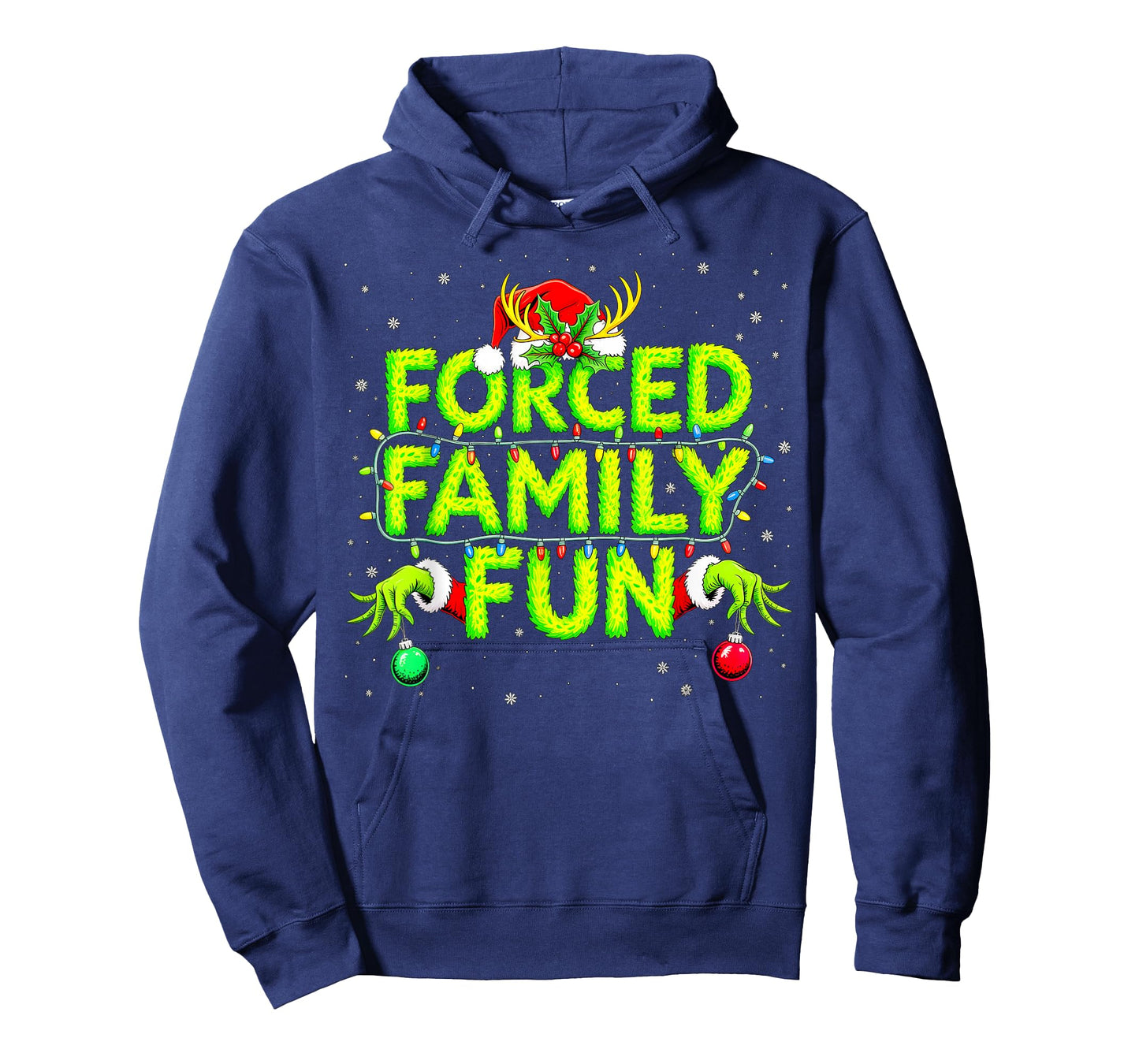 Forced Family Fun Christmas Shirts Matching Family Pajama T-Shirt